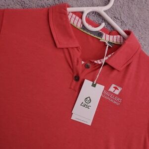 NEW Tasc Polo Shirt Women Medium Golf Cloud Polo Pink Performance Modal Stretch